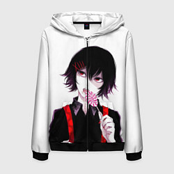 Толстовка 3D на молнии мужская Сузуя Джузо, цвет: 3D-черный