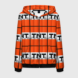 Мужская толстовка на молнии Minecraft-Динамит