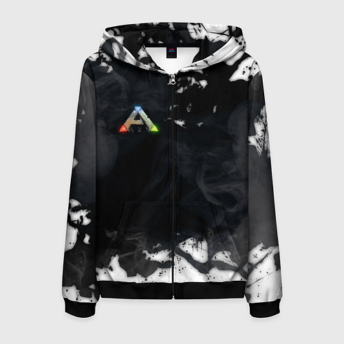 Мужская толстовка на молнии Ark Survival Evolved / 3D-Черный – фото 1