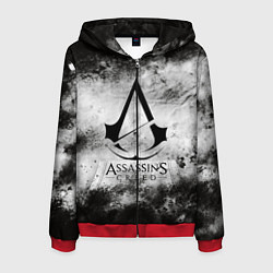 Толстовка 3D на молнии мужская Assassin’s Creed, цвет: 3D-красный