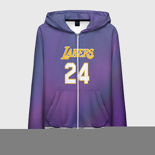 Мужская толстовка на молнии Los Angeles Lakers Kobe Brya / 3D-Меланж – фото 1