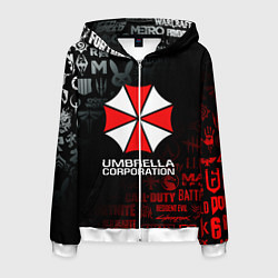 Мужская толстовка на молнии RESIDENT EVIL UMBRELLA CORP