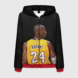 Толстовка 3D на молнии мужская Kobe Bryant, цвет: 3D-красный