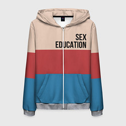 Мужская толстовка на молнии Половое воспитание