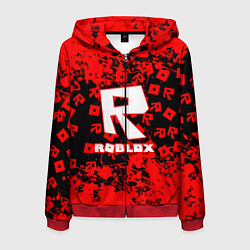 Толстовка 3D на молнии мужская Roblox, цвет: 3D-красный