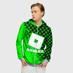 Толстовка 3D на молнии мужская Roblox, цвет: 3D-меланж — фото 2
