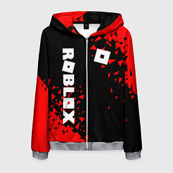Толстовка 3D на молнии мужская ROBLOX, цвет: 3D-меланж