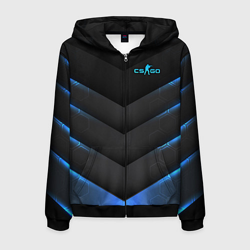 Мужская толстовка на молнии Counter-Strike / 3D-Черный – фото 1