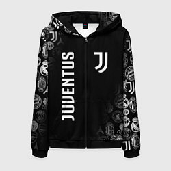 Толстовка 3D на молнии мужская JUVENTUS, цвет: 3D-черный