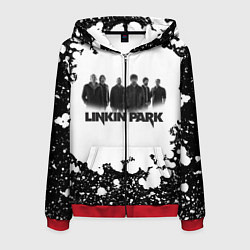 Толстовка 3D на молнии мужская LINKIN PARKспина, цвет: 3D-красный