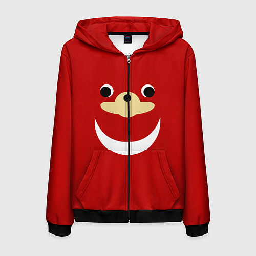 Мужская толстовка на молнии Knuckles / 3D-Черный – фото 1