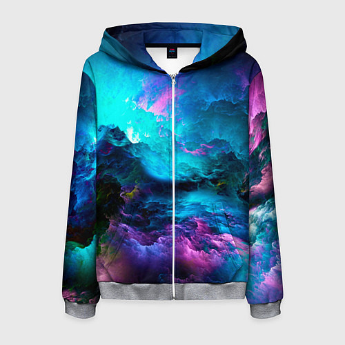 Мужская толстовка на молнии Fantasy / 3D-Меланж – фото 1