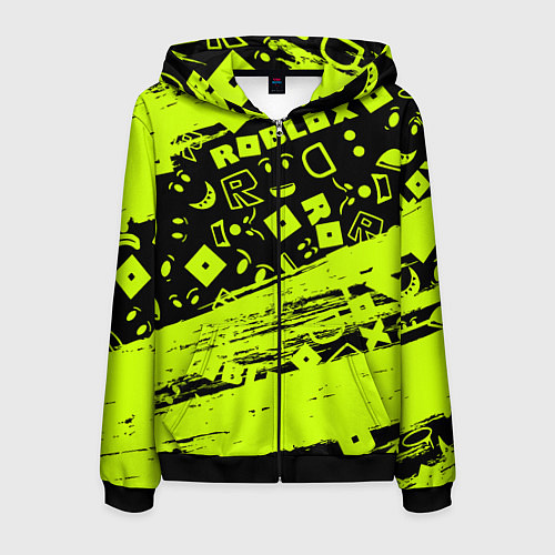 Мужская толстовка на молнии Roblox / 3D-Черный – фото 1