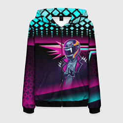 Мужская толстовка на молнии НЕОНОВЫЙ ГОНЩИК