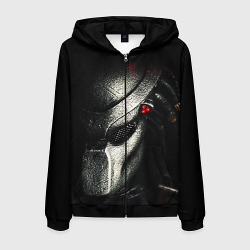 Мужская толстовка на молнии PREDATOR / 3D-Черный – фото 1
