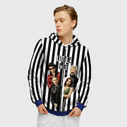 Толстовка 3D на молнии мужская Литтл Биг, цвет: 3D-синий — фото 2