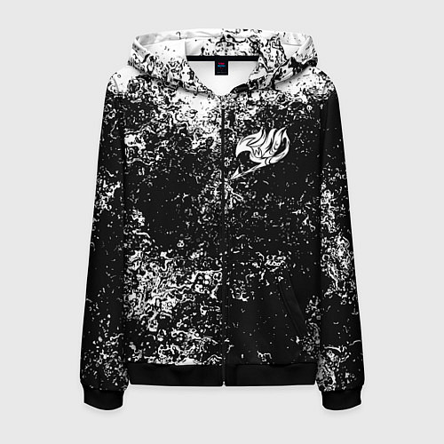 Мужская толстовка на молнии FAIRY TAIL / 3D-Черный – фото 1