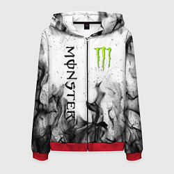Толстовка 3D на молнии мужская MONSTER ENERGY, цвет: 3D-красный