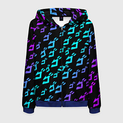 Толстовка 3D на молнии мужская JOJOS BIZARRE ADVENTURE, цвет: 3D-синий