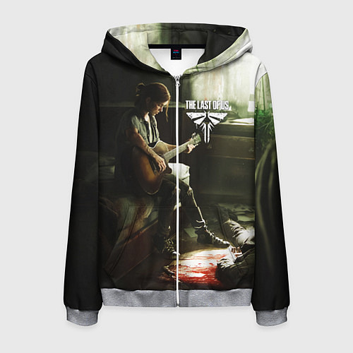 Мужская толстовка на молнии The last of us part 2 tlou2 / 3D-Меланж – фото 1