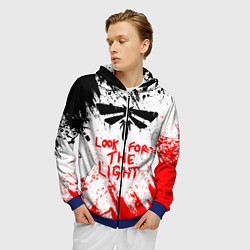 Толстовка 3D на молнии мужская THE LAST OF US II, цвет: 3D-синий — фото 2