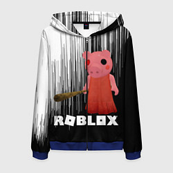 Мужская толстовка на молнии Roblox Piggy