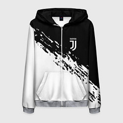 Толстовка 3D на молнии мужская JUVENTUS, цвет: 3D-меланж