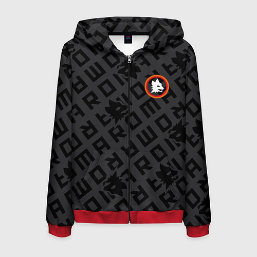 Мужская толстовка на молнии AS Roma Top 202122 / 3D-Красный – фото 1