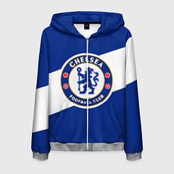 Толстовка 3D на молнии мужская Chelsea SPORT, цвет: 3D-меланж