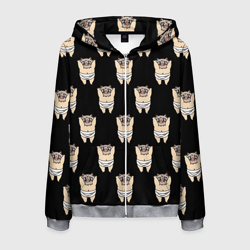 Мужская толстовка на молнии Иноске / 3D-Меланж – фото 1