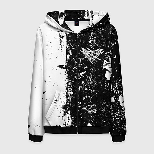 Мужская толстовка на молнии Velial Squad / 3D-Черный – фото 1