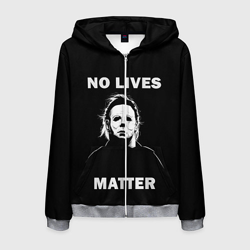 Мужская толстовка на молнии MICHAEL MYERS / 3D-Меланж – фото 1