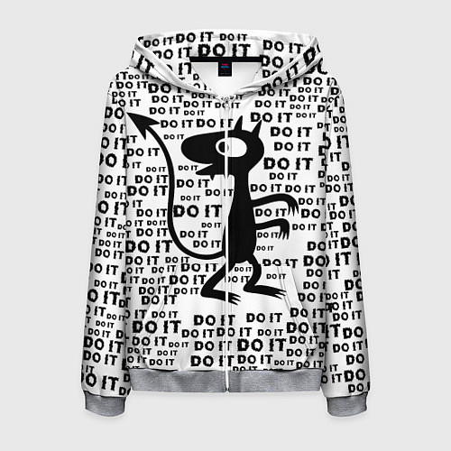 Мужская толстовка на молнии Люси / 3D-Меланж – фото 1