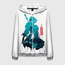 Мужская толстовка на молнии NIER AUTOMATA 2B