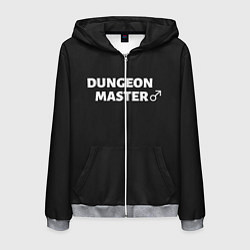 Толстовка 3D на молнии мужская Dungeon Master, цвет: 3D-меланж