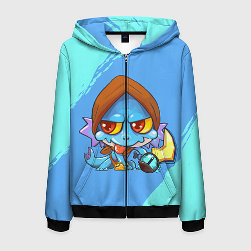 Мужская толстовка на молнии Сларк Dota 2 / 3D-Черный – фото 1