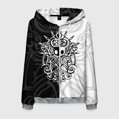 Мужская толстовка на молнии HOLLOW KNIGHT ХОЛЛОУ НАЙТ / 3D-Меланж – фото 1