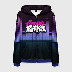 Толстовка 3D на молнии мужская Friday Night Funkin, цвет: 3D-синий