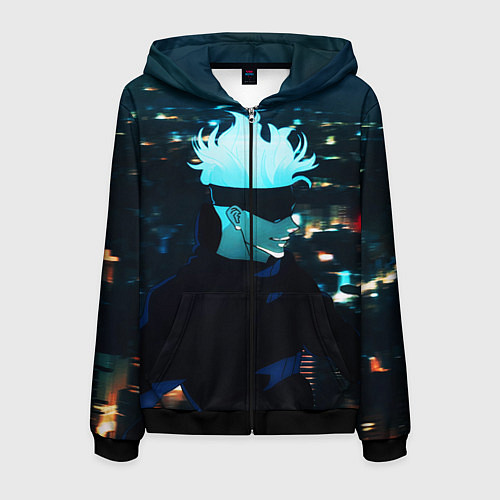 Мужская толстовка на молнии Магическая битва / 3D-Черный – фото 1