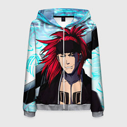 Толстовка 3D на молнии мужская Рэндзи Абараи Блич, цвет: 3D-меланж
