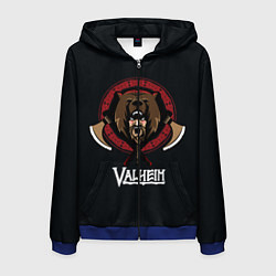 Мужская толстовка на молнии Valheim Viking Bear