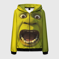 Мужская толстовка на молнии Shrek is Yelling