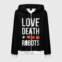 Мужская толстовка на молнии Love Death Robots