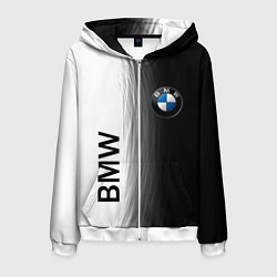 Мужская толстовка на молнии Black and White BMW