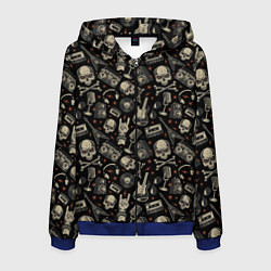 Мужская толстовка на молнии Scull pattern rock