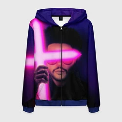 Толстовка 3D на молнии мужская The Weeknd - Blinding Lights, цвет: 3D-синий