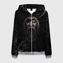 Толстовка 3D на молнии мужская Odin, цвет: 3D-меланж