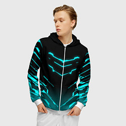 Толстовка 3D на молнии мужская DEAD SPACE АЙЗЕК КЛАРК, цвет: 3D-белый — фото 2