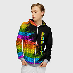 Толстовка 3D на молнии мужская ИГРУШКА POP it ПОП-ИТ, цвет: 3D-меланж — фото 2