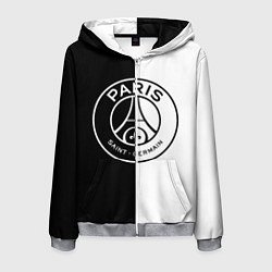 Мужская толстовка на молнии ФК ПСЖ PSG BLACK & WHITE